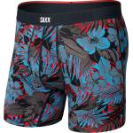 Saxx Мъжко синтетично термобельо Saxx Vibe Xtra Boxer Brief Fly Synthetic base layer - Night Garden / Red Hot - размер XXL (014-2279-2815)