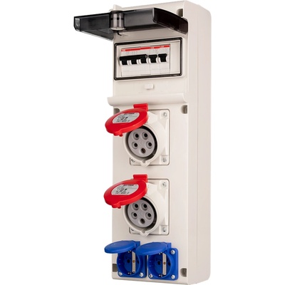 SCAME Табло 632.3520 тип А сглобено с индустриални контакти Scame и (632.3520-A)