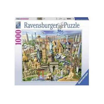 Ravensburger Пъзел Ravensburger 1000 ел. - Световни забележителности, 7019890