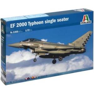 Italeri Комплект модел самолет 1355 - EF-2000 TYPHOON Single Seater (1: 72)