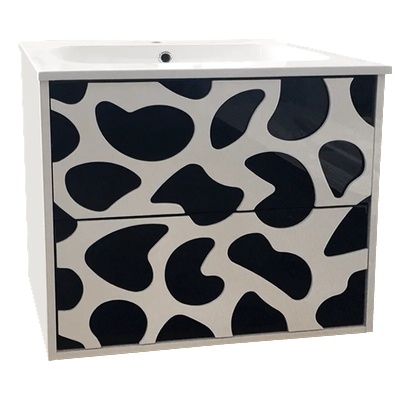 Inter Ceramic Конзолен PVC шкаф ICP 6061B, Inter Ceramic, с умивалник, 60x45.3x55см (6061B)