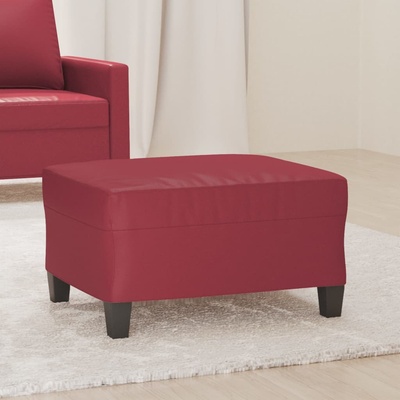 vidaXL Табуретка, виненочервена, 70x55x41 см, изкуствена кожа (349359)