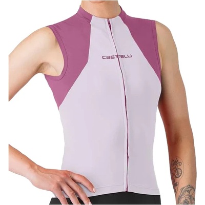 Castelli Дамски потник за колоездене Castelli Women's Sole Sleeveless Jersey Cycling singlet - Purple Mist / Deep Purple - размер XL (156-2384-0315)