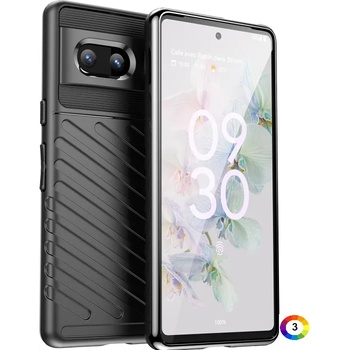 Image 1 of Google Pixel 7 5G Удароустойчив Twill Texture Калъф и Протектор