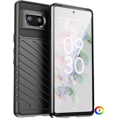 Google Pixel 7 5G Удароустойчив Twill Texture Калъф и Протектор