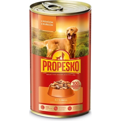 Propesko Adult kousky hovězí kuřecí v omáčce 1240 g