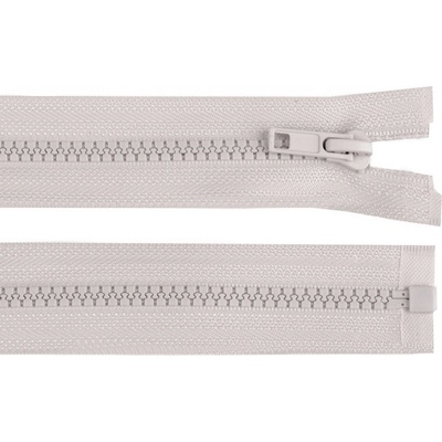 Kostěný zip No 5 délka 35 cm bundový, malé, 310 šedá světlá