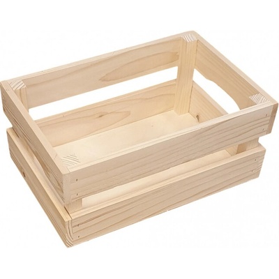Drevená úložná bednička/box, 33 x 22 x 14 cm
