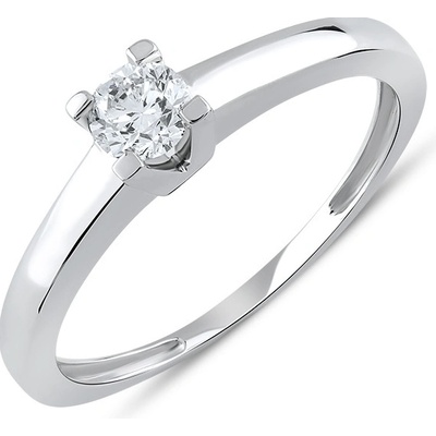 Lillian Vassago Zásnubní diamantový prsten z bílého zlata LLV59 DR076W