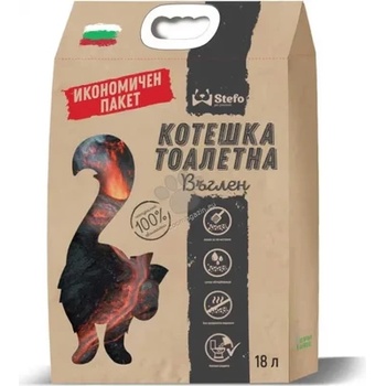 Stefo Tofu Carbon- екологична котешка тоалетна с активен въглен 18 литра