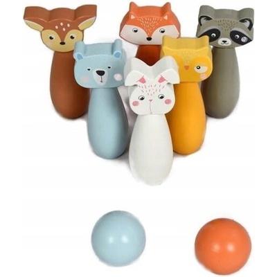 Adam Toys kuželky Lesní zvířátka