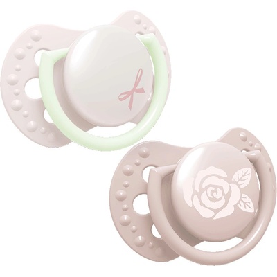 LOVI Силиконови залъгалки Lovi - Baby Shower Girl, 0-2 m, 2 броя (22/900g)