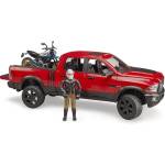 BRUDER Bruder 2502 ram / Високопроходим автомобил с фигурка и мотоциклет (br 2502)
