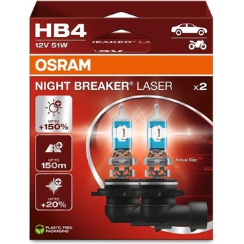 OSRAM HB4 OSRAM Night Breaker Laser +150% BOX 2бр (1577)