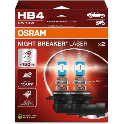 OSRAM HB4 OSRAM Night Breaker Laser +150% BOX 2ks (1577)