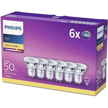 Philips GU10 4.6W 2700K 6x (P4257)