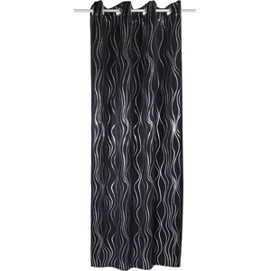Sehlbach Черна завеса 135x245 cm Waves - Sehlbach (160061-9007)