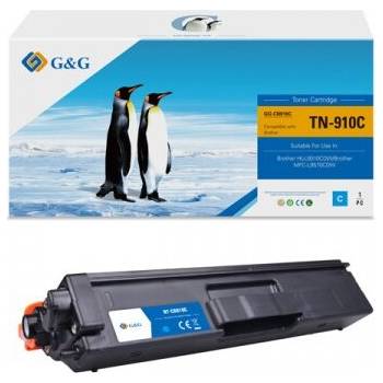 Compatible Тонер касета за BROTHER - Cyan - TN910C (TN-910C) - NT-CB910C - G&G (NT-CB910C)