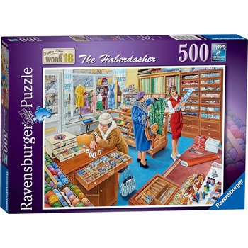 Image 1 of Ravensburger Пъзел Ravensburger от 500 части - Happy Days at Work 18: Галантерията (16413)