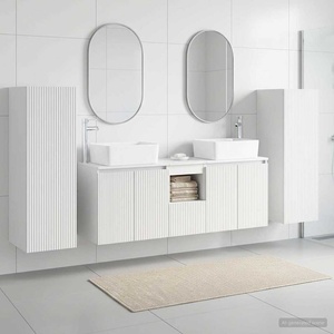 vidaXL Комплект мебели за баня 5 бр. Бяло 33 x 34, 5 x 100 см (3405993)