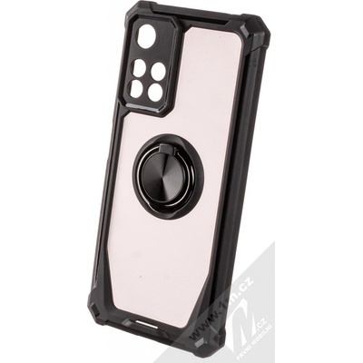 Pouzdro 1Mcz Defender Ring odolné ochranné s držákem na prst Xiaomi Redmi Note 11 Pro 4G Global version, Redmi Note 11 Pro 5G Global version černé