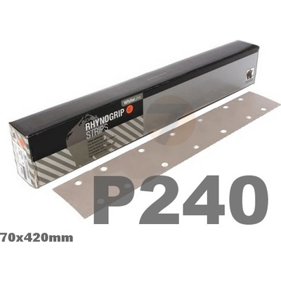 Indasa Br. papier WL VELCRO 70x420mm SZ P240 14děr 50 ks