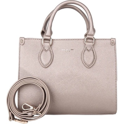David Jones malá pevná kabelka do ruky CM7034 stříbrná
