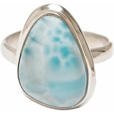 Nefertitis Larimar prsten stříbro R50