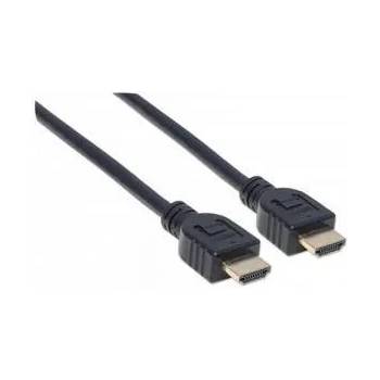 Manhattan HDMI кабел с Ethernet за монтаж в стена MANHATTAN CL3 HEC ARC 3D 4K MM Shielded Черен, 353946