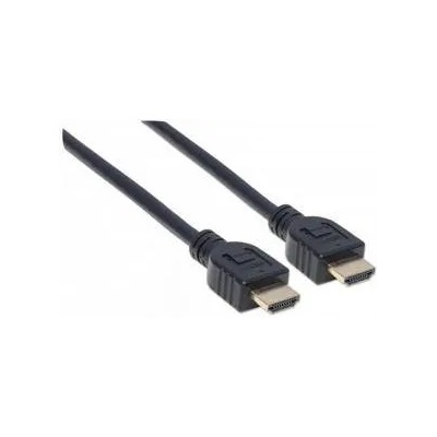 Manhattan HDMI кабел с Ethernet за монтаж в стена MANHATTAN CL3 HEC ARC 3D 4K MM Shielded Черен, 353946