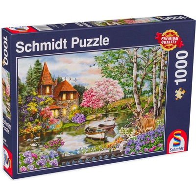 Schmidt Spiele Пъзел Schmidt от 1000 части - Къщата край езерото (58985)