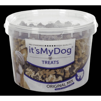 It's My Dog Treats Original Mix - Допълваща храна за кучета, вкусни малки лакомства/ награди с форма на кокал, 1. 8 кг