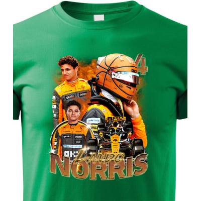 Dětské tričko F1 Lando Norris ZelenáCanvas Dětské tričko Bezvatriko.cz 2851
