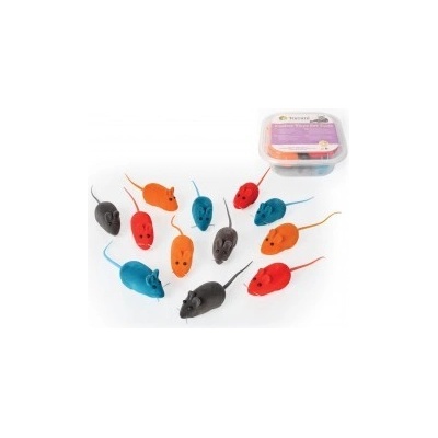 Tommi hračka pro kočku myška velurová 6cm červená