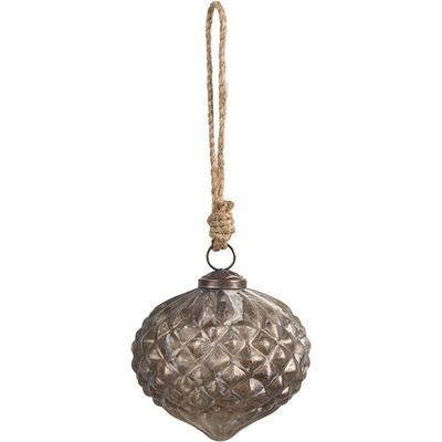 Clayre & Eef Skleněná vánoční ozdoba Éclat Bronze XS - 8*8 cm