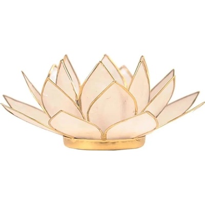 Mani Bhadra SVÍCEN LOTOS NATURAL BÍLÝ 13,5CM