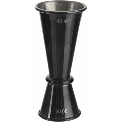 ORION Odmerka barmanská BLACK 2 cl a 4 cl, nerez