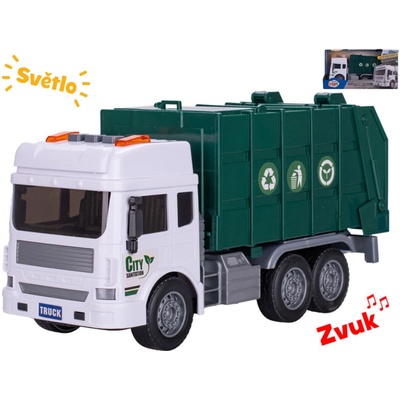 Mikro trading Auto popelářské na setrvačník 28 cm se světlem a zvukem