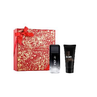 КОМПЛЕКТ CAROLINA HERRERA 212 Vip Black + Shower Gel Eau de Parfum мъжки 100ml