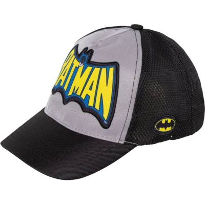 Arditex ДЕТСКА ШАПКА С КОЗИРКА, МРЕЖА И БРОДЕРИЯ batman 51/54