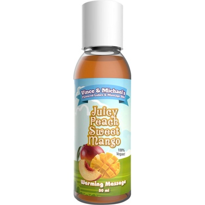 Vince & Michaels Flavored Massage Oil Juicy Peach Sweet Mango 50ml