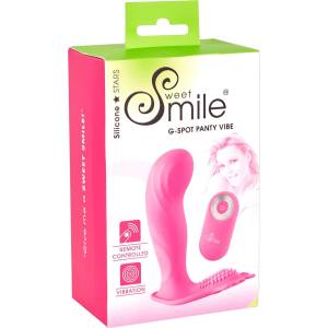 Sweet Smile SMILE G-Spot бикини - носим акумулаторен, радио вибратор (розов)
