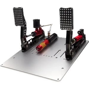 Simagic Crimson Edition, Hydraulic Dual-pedal Set, 200kg Loadcell, Standard Throttle Plate. S312 (P2000-S200RF)