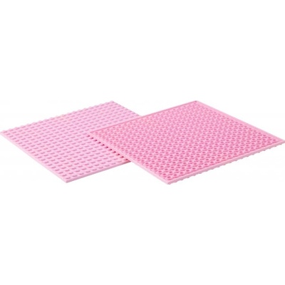 Q-Bricks Stavební podložka 20x20 světle růžová