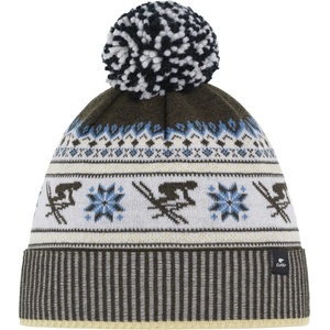 Eisbär Зимна шапка (beanie) Eisbär Retroski Pompon Beanie - Clear Light / Outdoor Green / White / Skyway - размер One Size (904-5488-0111)
