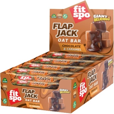FIT SPO Flap Jack - Energy Oat Bar [12 x 80 грама] Шоколад и карамел