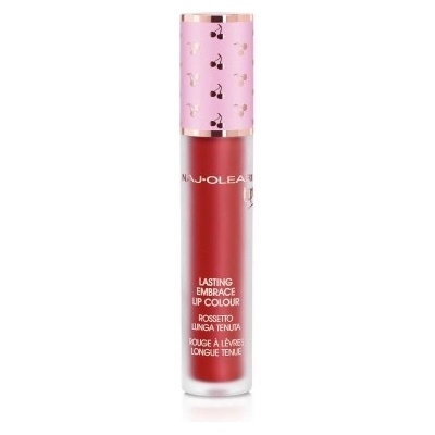 Naj-Oleari Lasting Embrace Lip Colour dlouhotrvající tekutá barva na rty 12 metallic red 5 ml