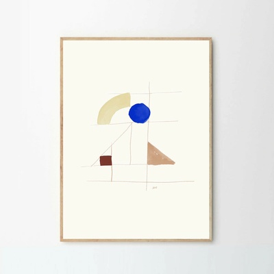 Moikka Plagát The Blue Dot by Another Art Project 50x70 cm