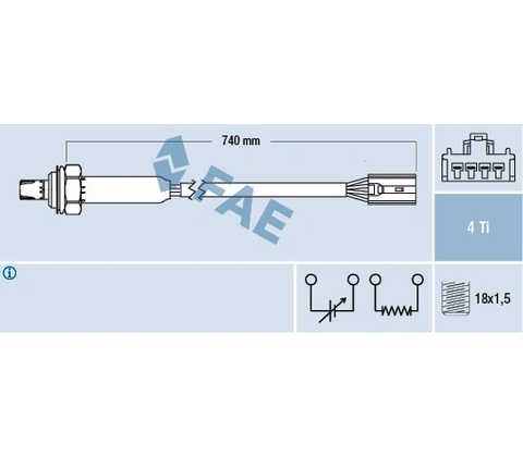 Lambda sonda FAE 77189