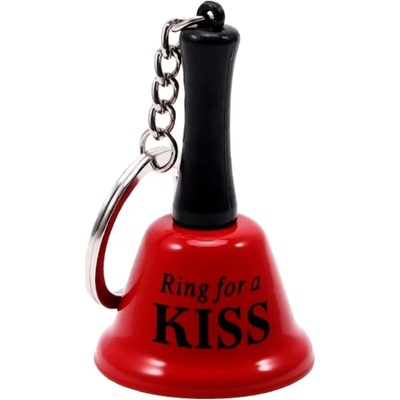 Забавен ключодържател със звънче, поискай целувка - Mini Bell Keychain (D-245398)